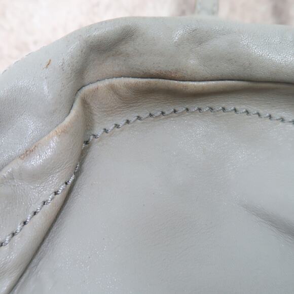 FRYE Light Grey Leather Small Backpack Purse - Picture 6 of 6